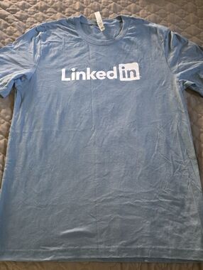 Bella Canvas Blue LinkedIn Logo Short Sleeve Tee